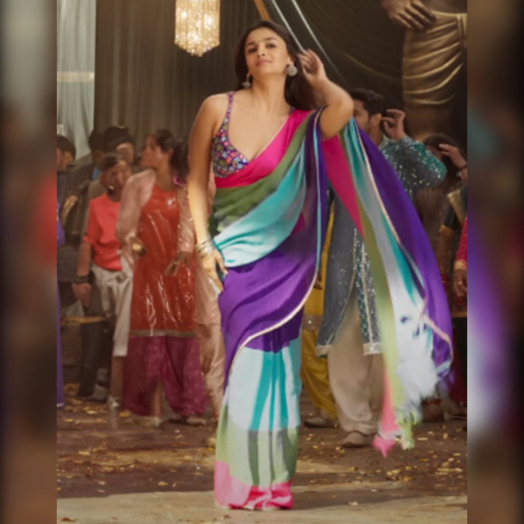 PARTY WEAR  SOFT ALIABHATT INSPIRED GEORGETTE  SAREE 🚀