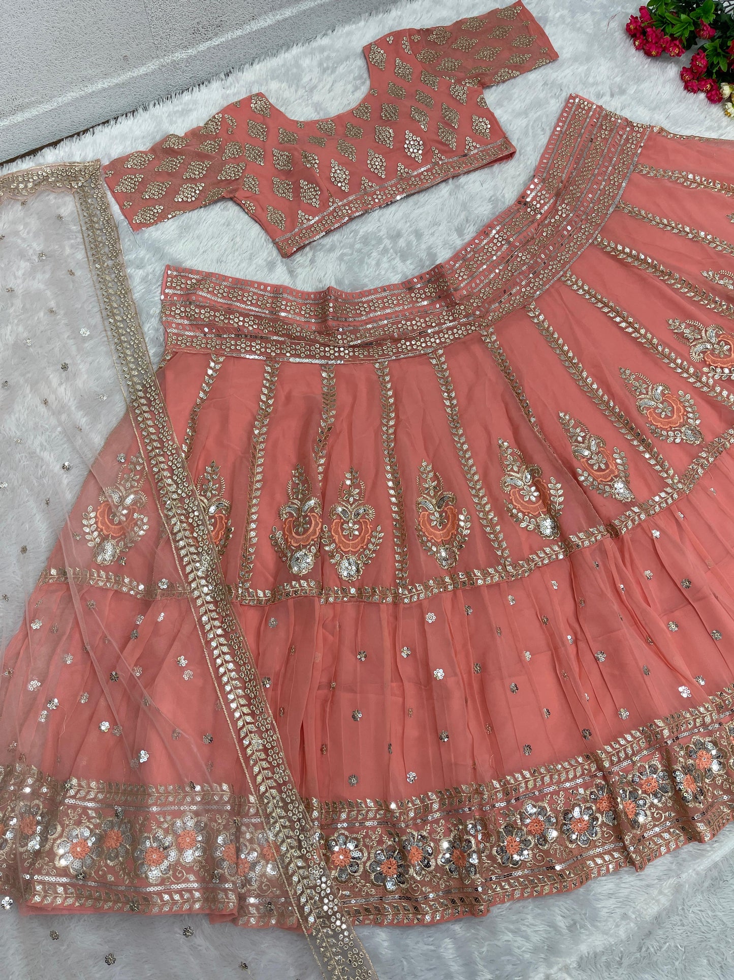 WEDDIND WEAR BRIDAL  LEHENGA CHOLI