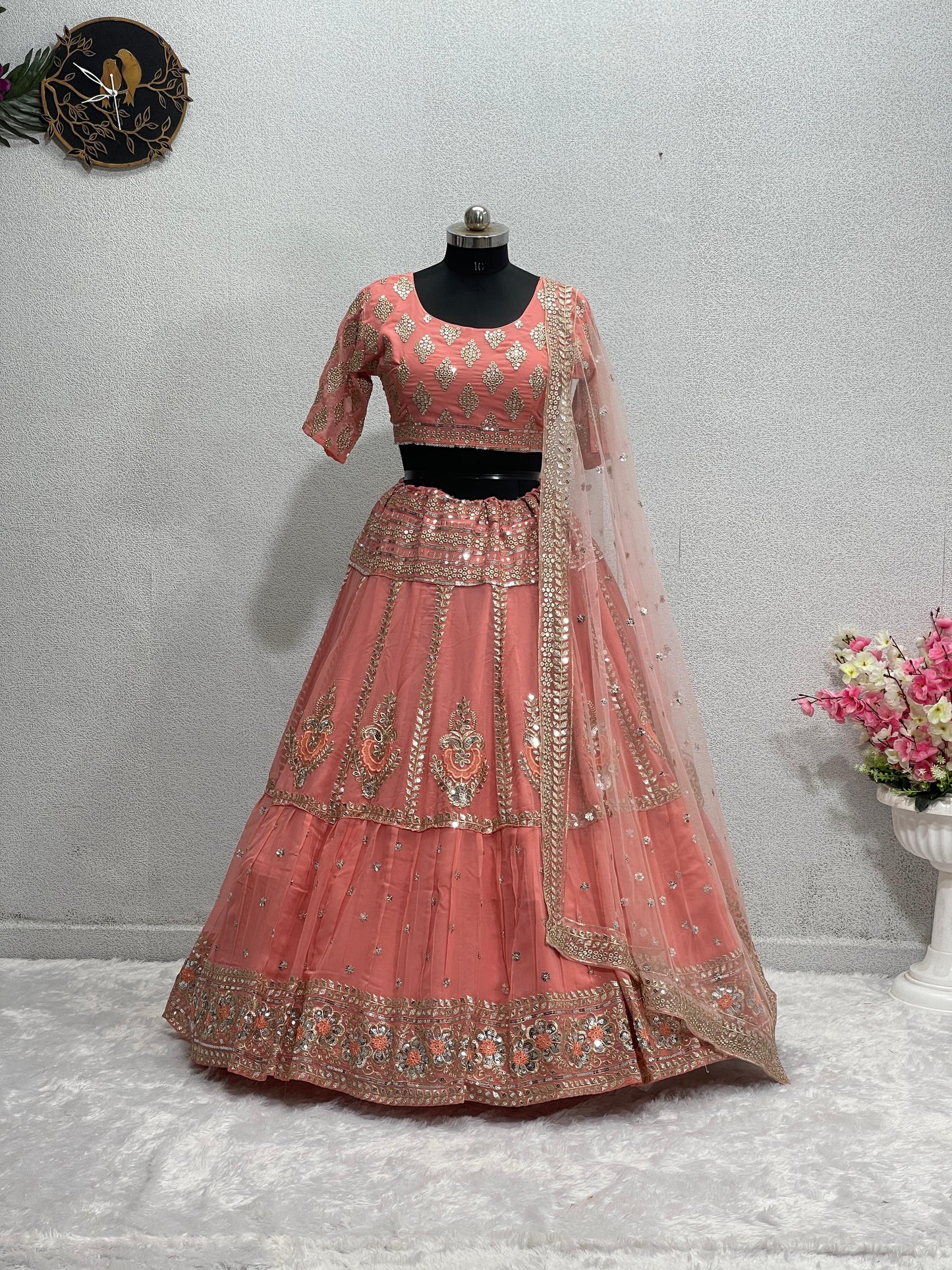 WEDDIND WEAR BRIDAL  LEHENGA CHOLI