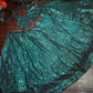 green colour sequnce  lehenga choli
