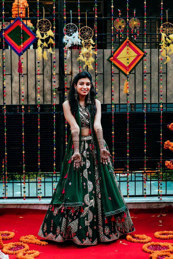 Green Colour Embroidered Attractive Party Wear Silk Lehenga choli has a Regular-fit and is Made From High-Grade Fabrics And Yarn.