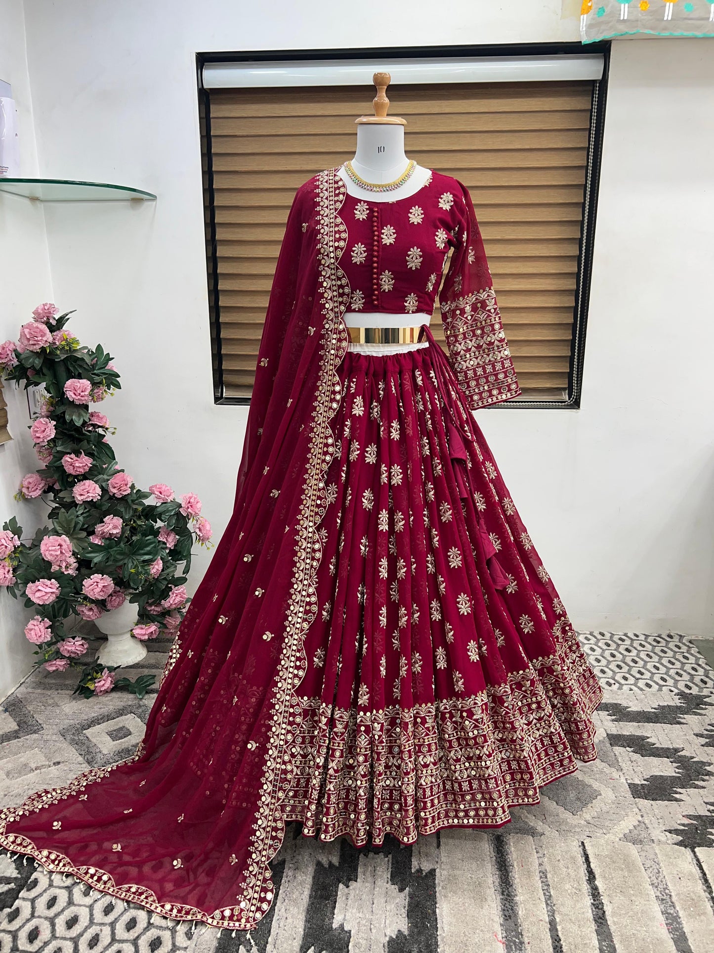 Lehenga Choli With Full Heavy Embroidery Sequence Work