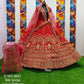 Royal Red Silk Bridal Lehenga With Heavy Diamond Work Choli
