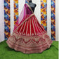 Royal Rani Velvet Bridal Lehenga With Full Heavy Biards Work