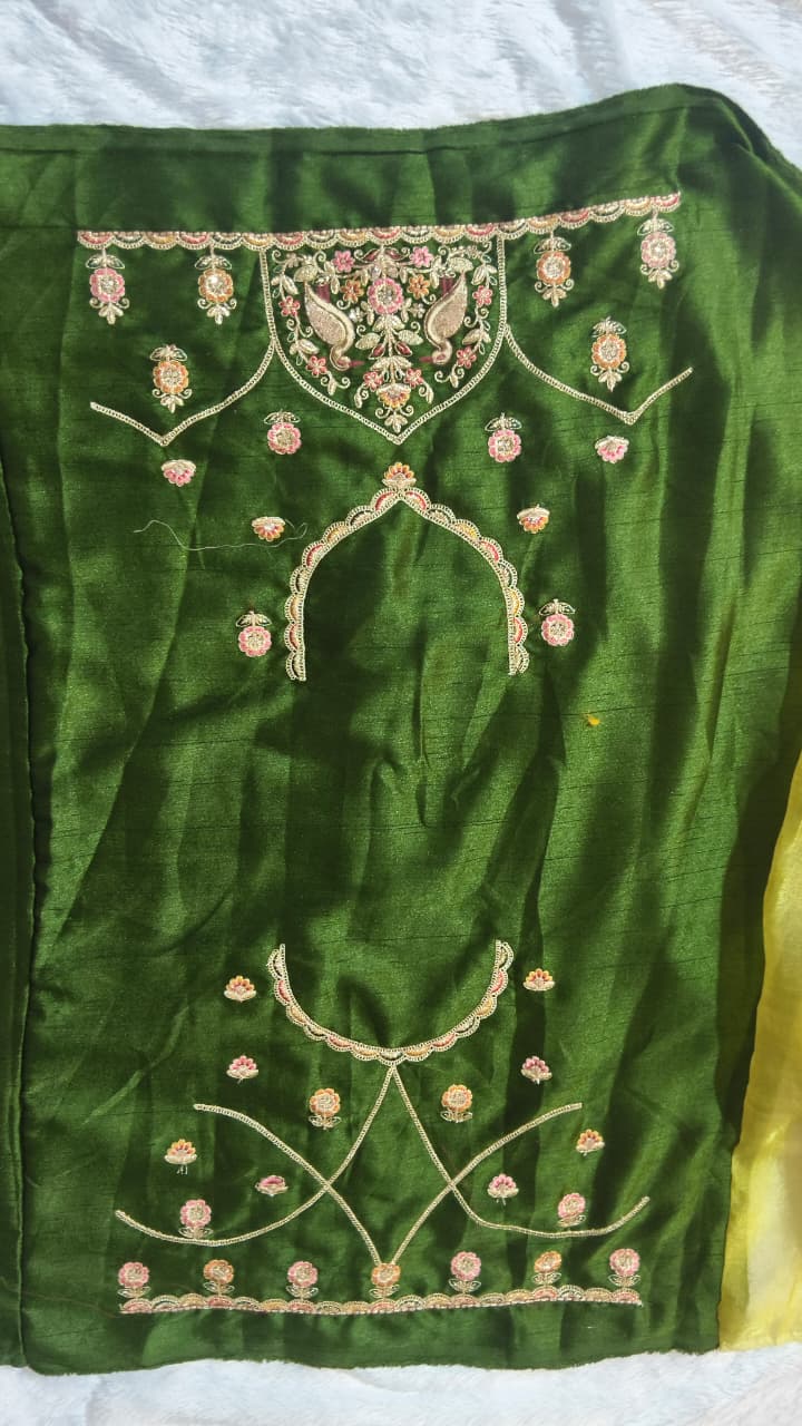 Royal Pure Tissue Silk Saree with Peacock Designer Border