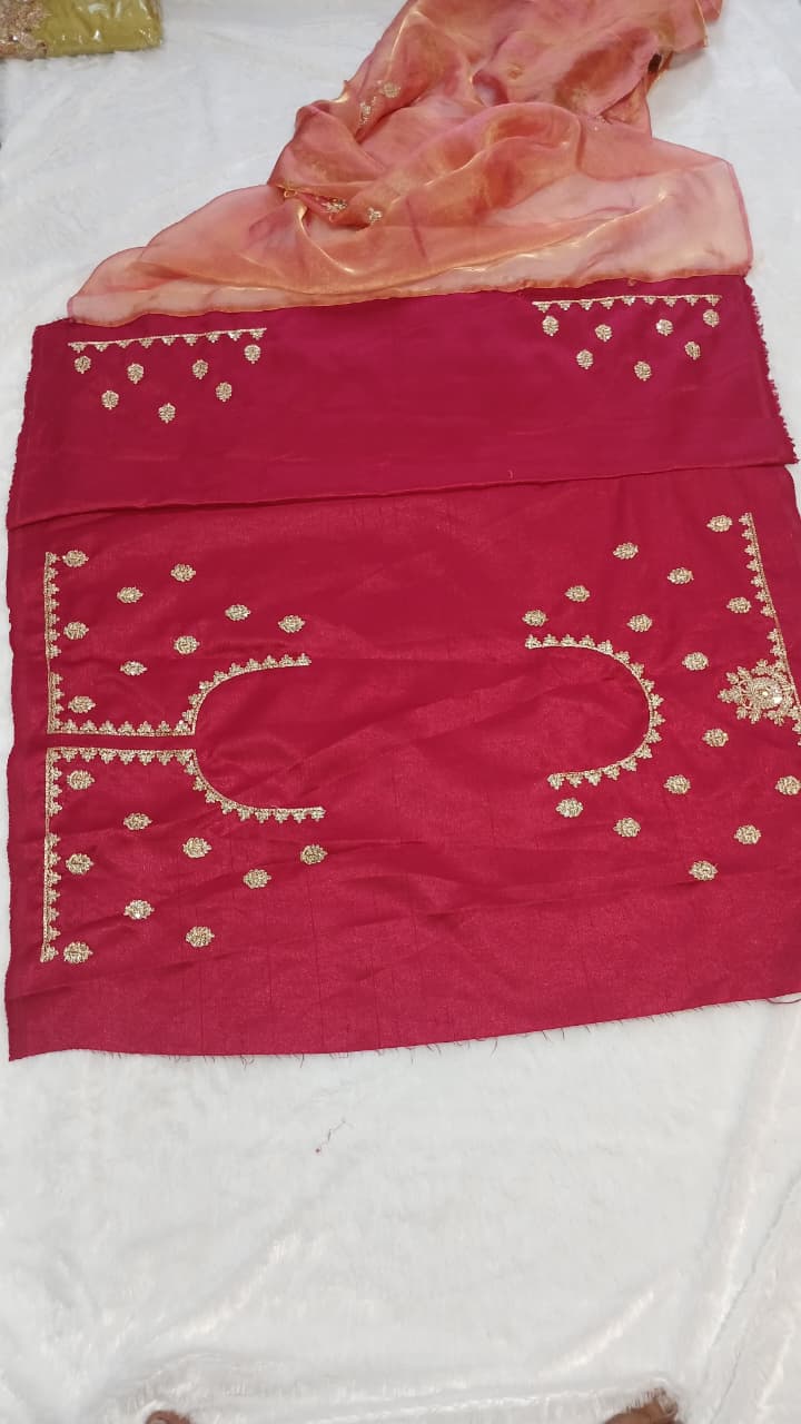 Suche jemanden für einen schönen Sari in der gleichen Farbe