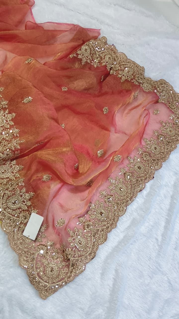 Suche jemanden für einen schönen Sari in der gleichen Farbe