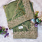 Royal Green GMY Silk Saree with Heavy Jari & Jarkhan Diamond Work