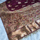 Royal Pure Silk Saree with C-Pallu Heavy Mirror & Moti Work