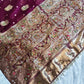 Royal Pure Silk Saree with C-Pallu Heavy Mirror & Moti Work
