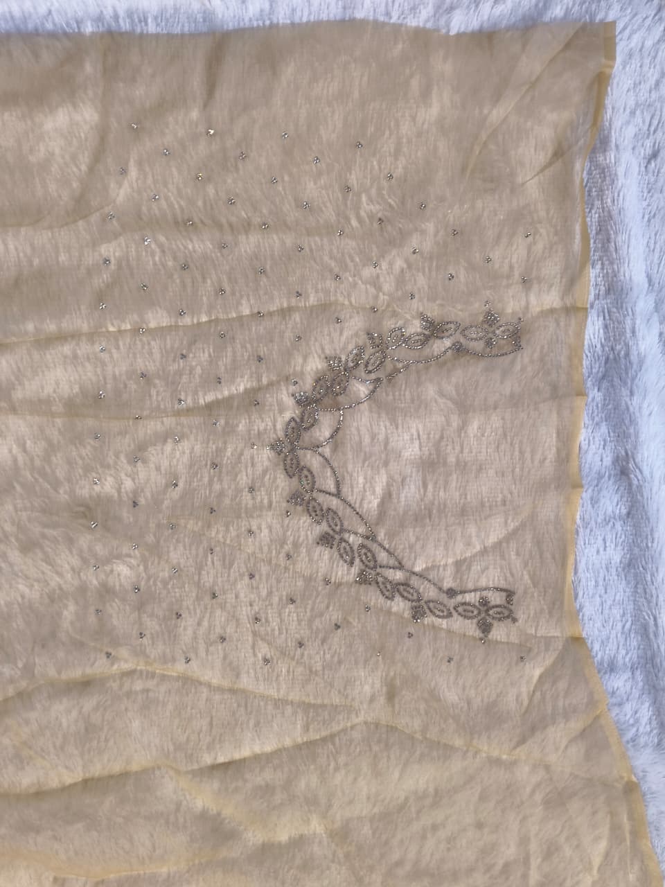 Luxury Designer GMY Silk Heavy Beads Saree