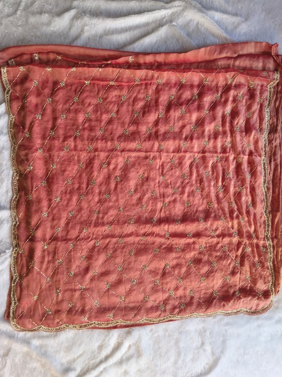 Premium GMY Silk Beads Work Saree