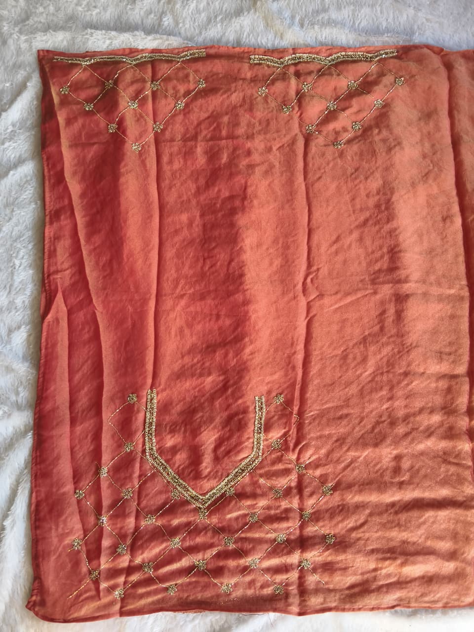 Premium GMY Silk Beads Work Saree