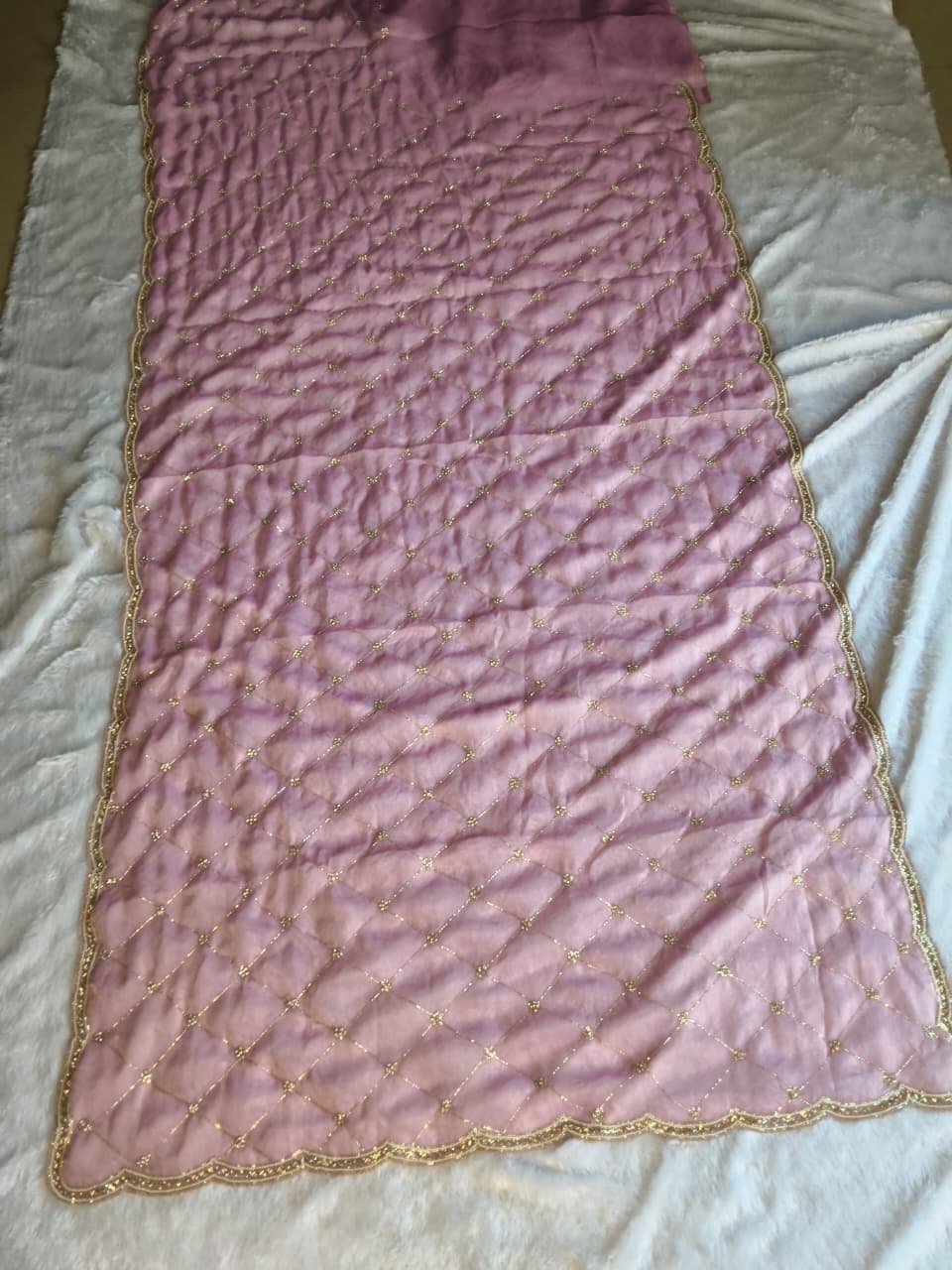 Premium GMY Silk Beads Work Saree