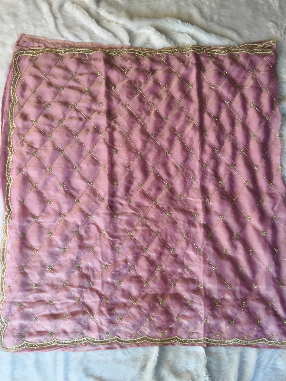 Premium GMY Silk Beads Work Saree