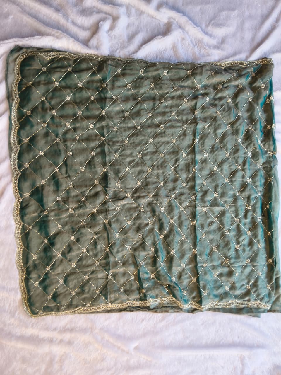 Premium GMY Silk Beads Work Saree