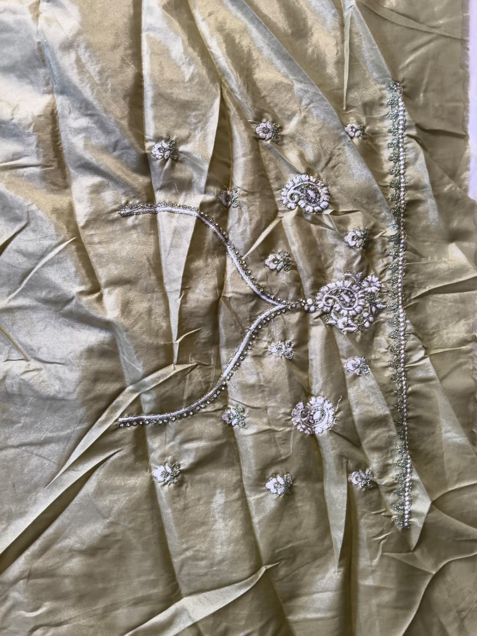 Premium Shimmery Tissue Silk Saree