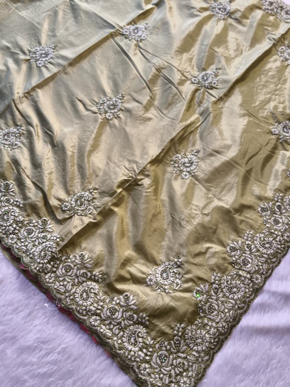 Premium Shimmery Tissue Silk Saree