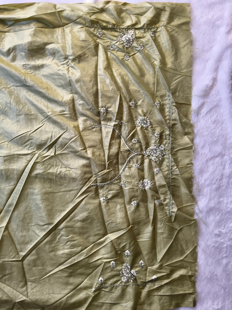 Premium Shimmery Tissue Silk Saree