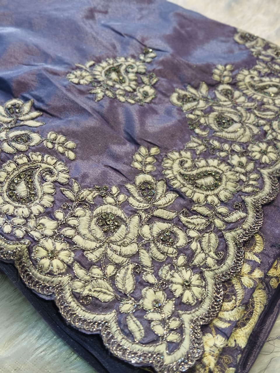 Premium Shimmery Tissue Silk Saree