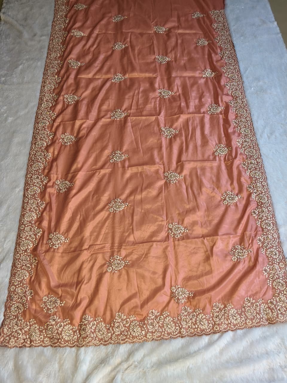 Premium Shimmery Tissue Silk Saree