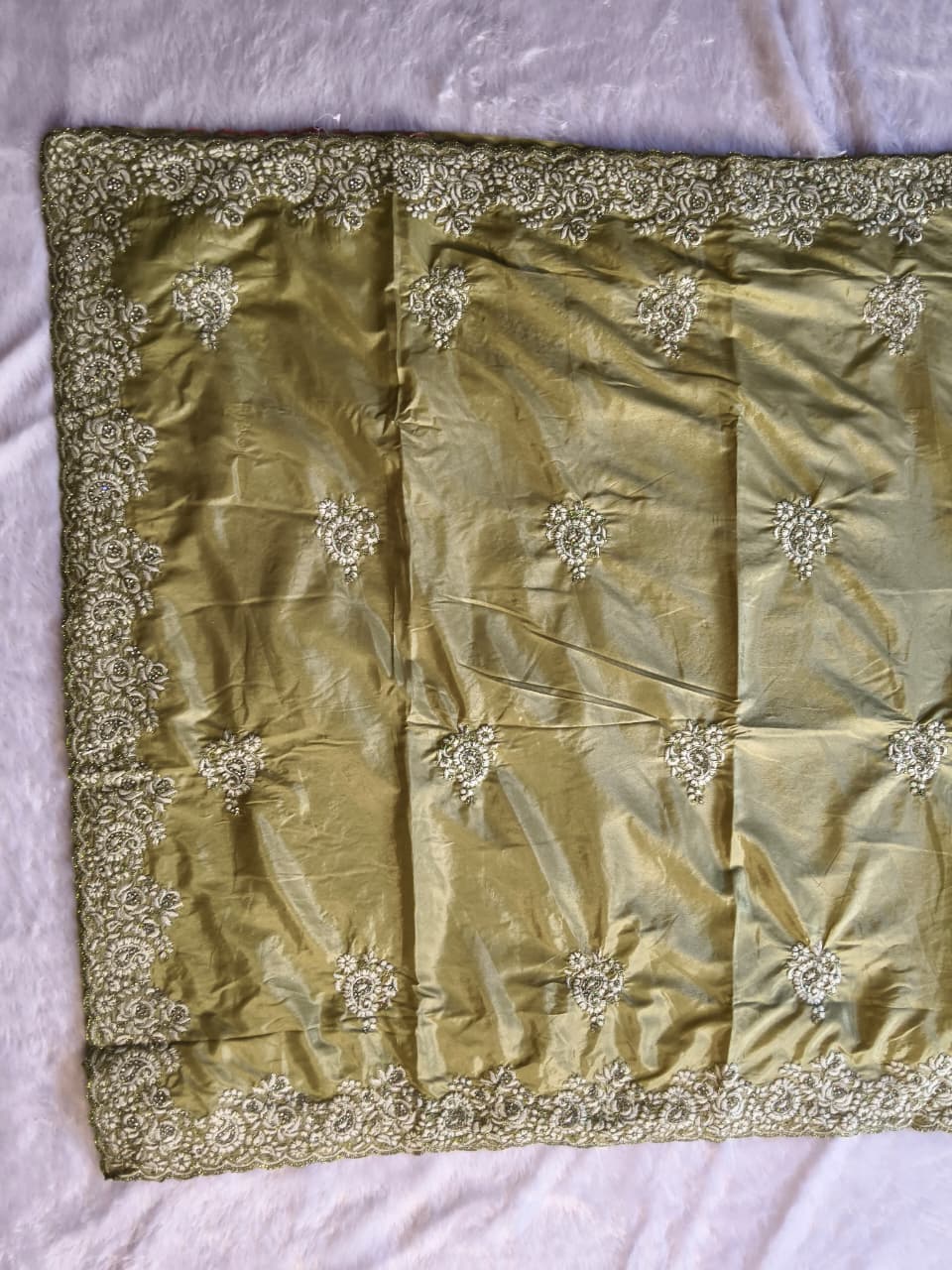 Premium Shimmery Tissue Silk Saree