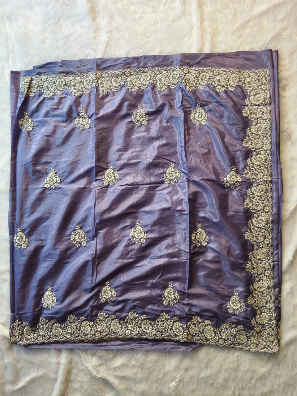 Premium Shimmery Tissue Silk Saree