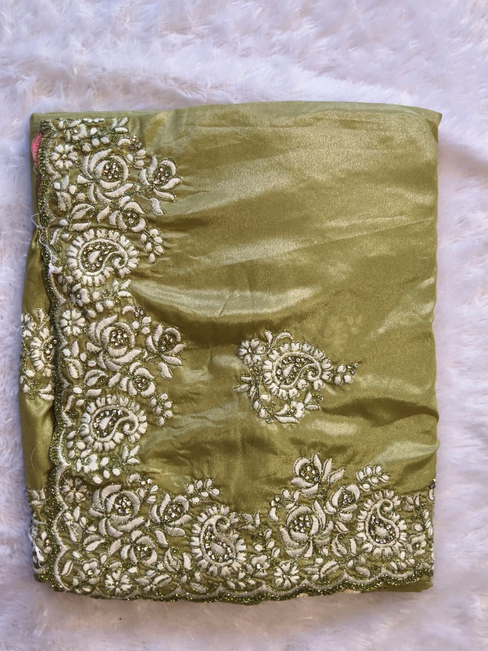 Premium Shimmery Tissue Silk Saree