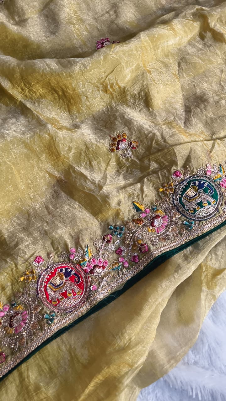 Premium GMY Silk Fabric Saree