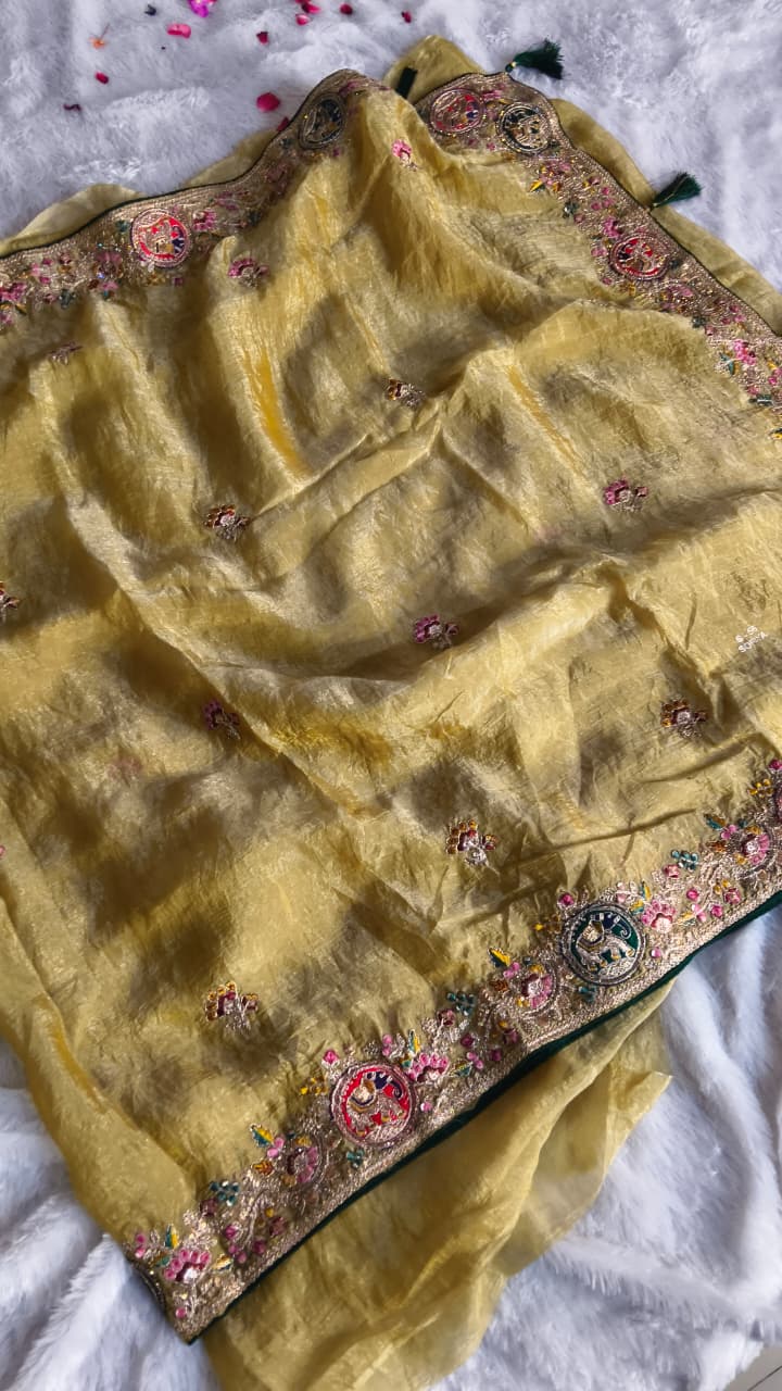 Premium GMY Silk Fabric Saree