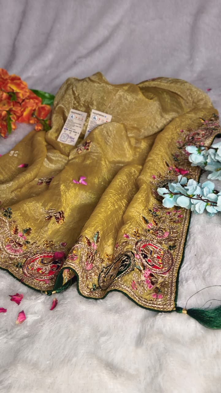Premium GMY Silk Fabric Saree