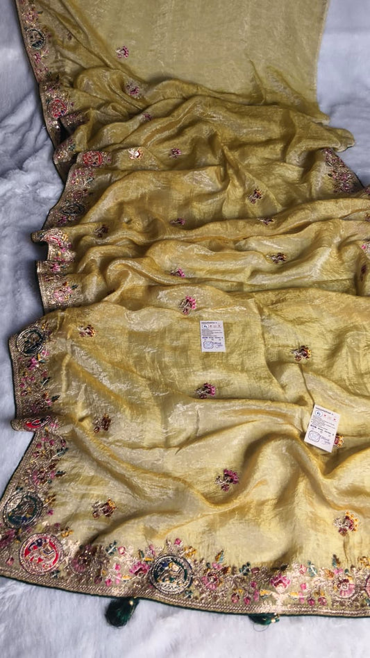 Premium GMY Silk Fabric Saree