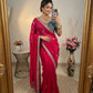 Premium Space Silk Saree with beautiful multi sequence
