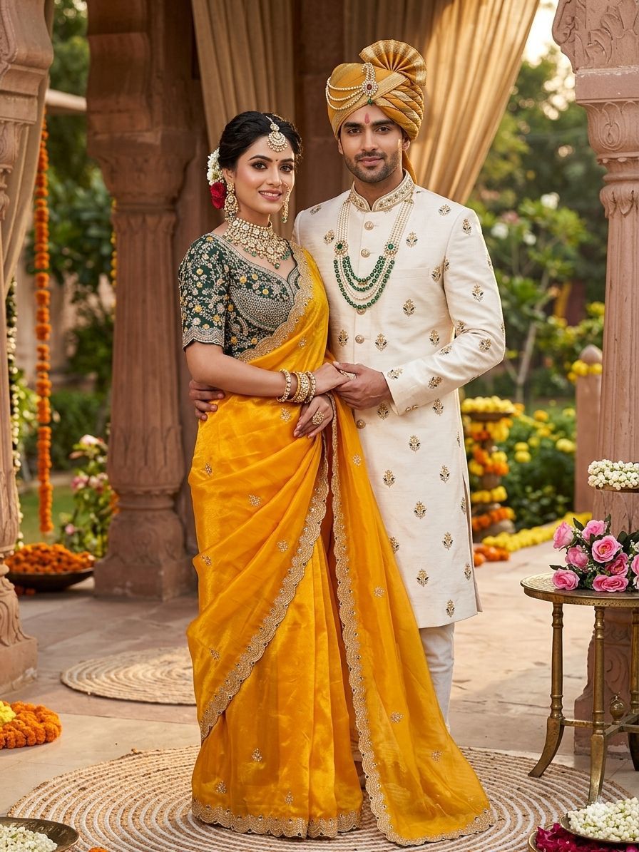 Premium Space Silk Saree with beautiful multi sequence