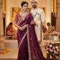 Premium Space Silk Saree with beautiful multi sequence