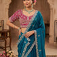 Premium Space Silk Saree with beautiful multi sequence