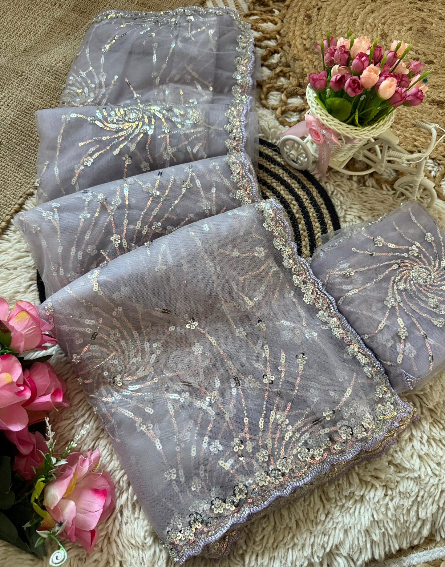 Premium butterfly soft net Saree