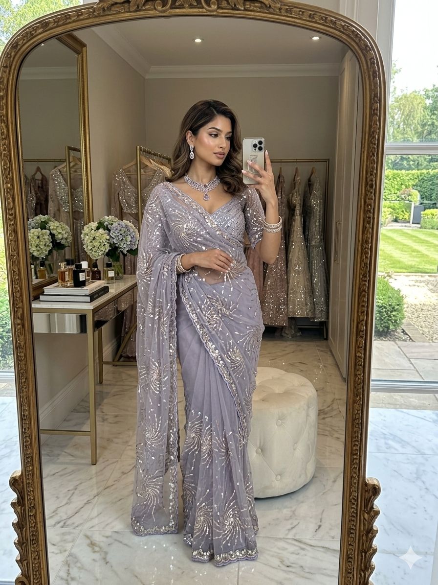 Premium butterfly soft net Saree