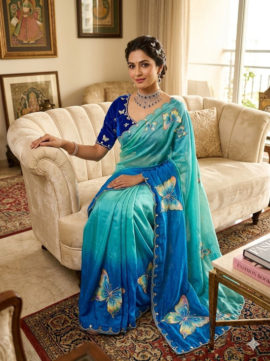 Pure Rasmalai Silk Saree