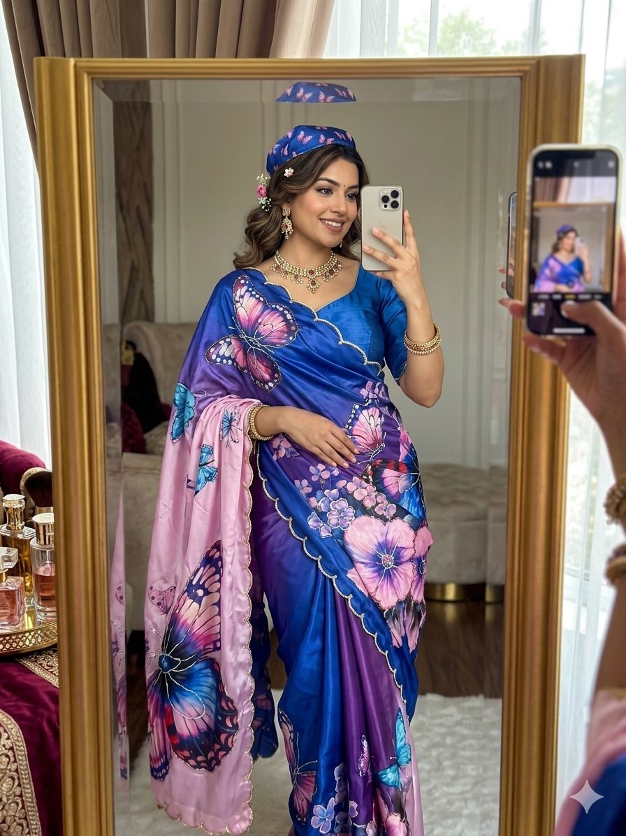 Pure Rasmalai Silk Saree