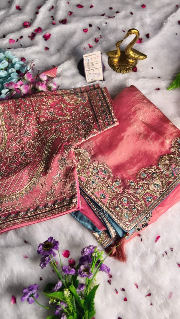 Premium GMY Silk Fabric Saree