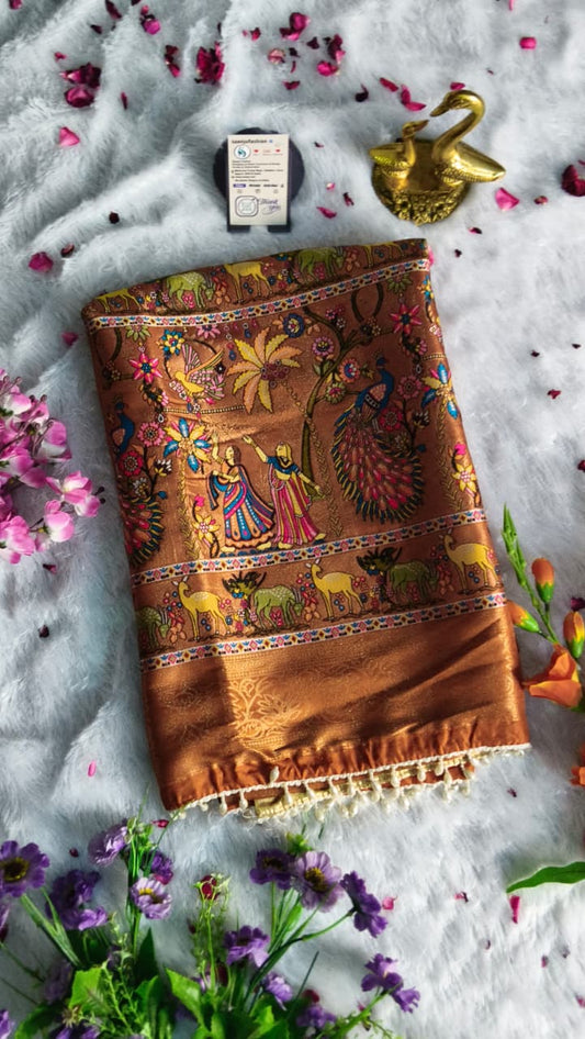Premium Digital Silk Print Saree