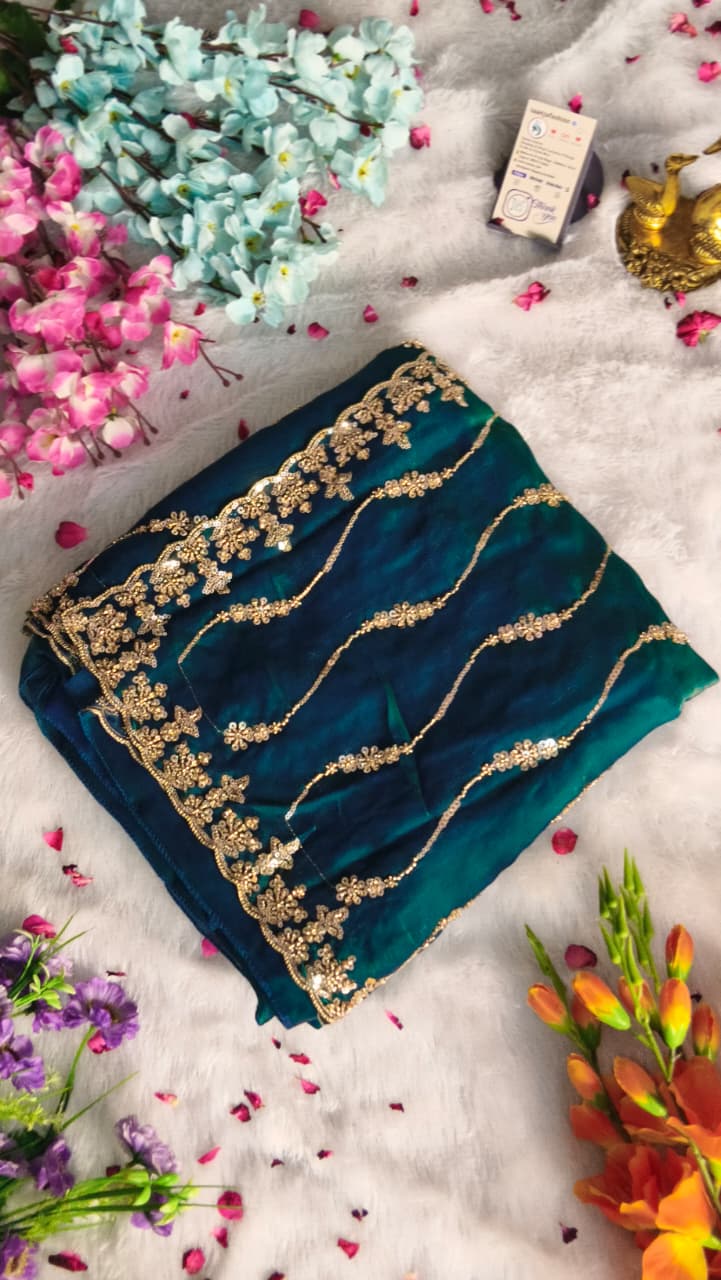 Premium GMY Silk Fabric Saree