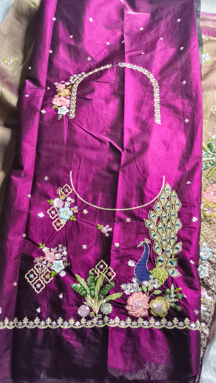 Premium GMY Silk Fabric Saree