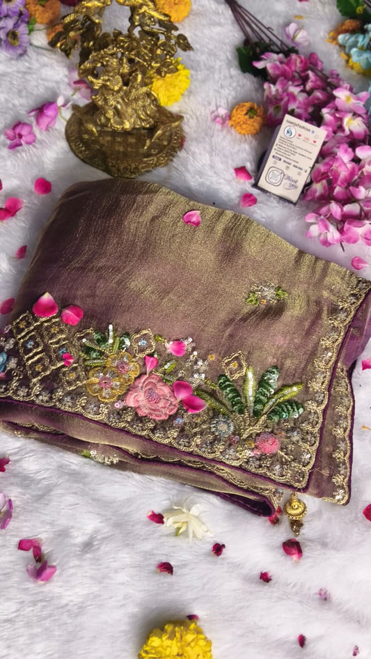 Premium GMY Silk Fabric Saree
