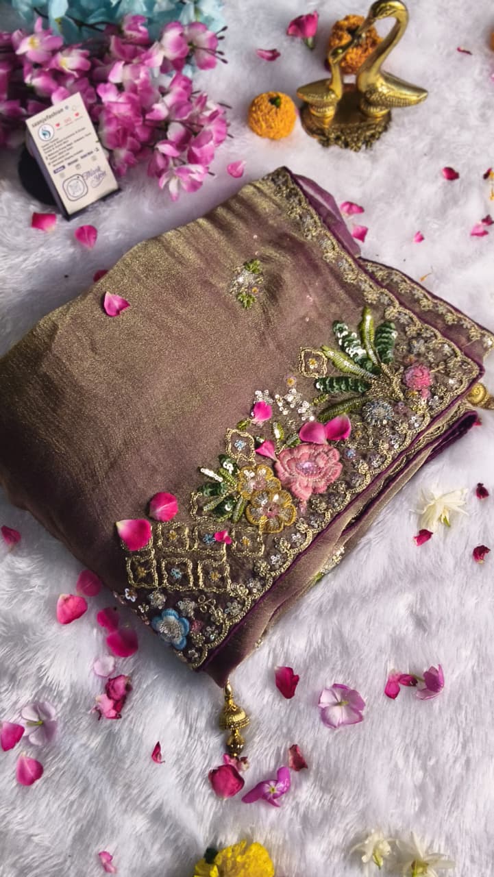 Premium GMY Silk Fabric Saree