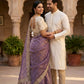 Soft space silk Satin Saree with heavy embroidery sequence