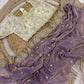 Soft space silk Satin Saree with heavy embroidery sequence