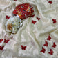 Beautiful crush Silk Saree butterfly