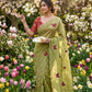 Beautiful crush Silk Saree butterfly